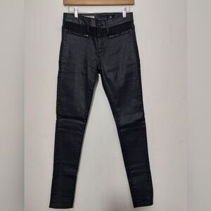 AG Adriano Goldschmied The Zuri High Rise Skinny Coated Women's 28 Denim Pants